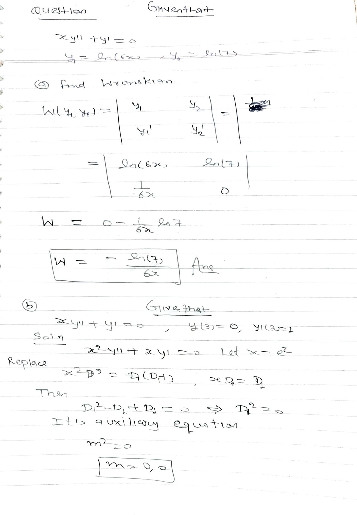 Advanced Math homework question answer, step 1, image 1